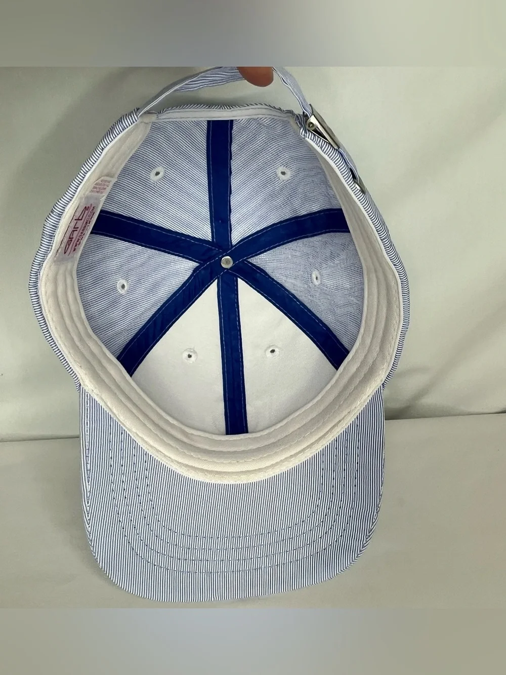 Oak Hill Light Blue Pinstripe Baseball Cap- Kids